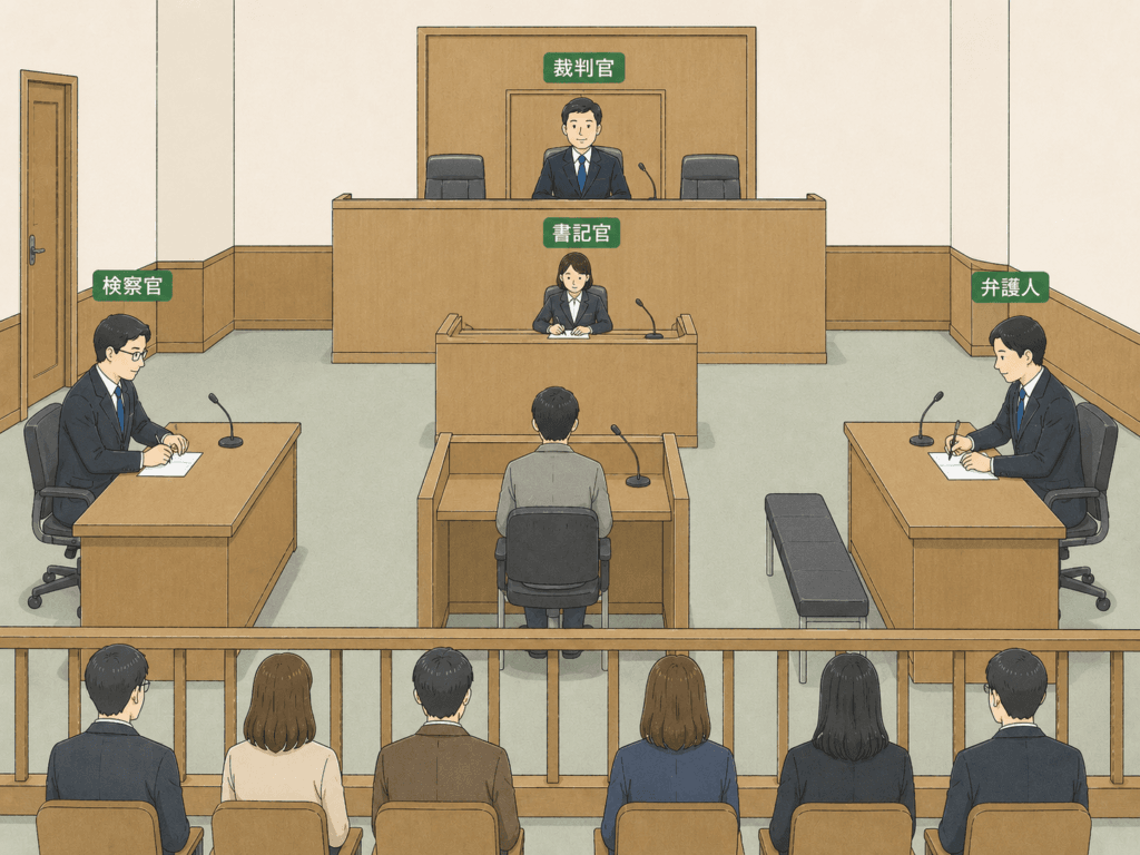 刑事裁判の様子