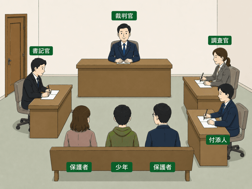 少年審判の様子